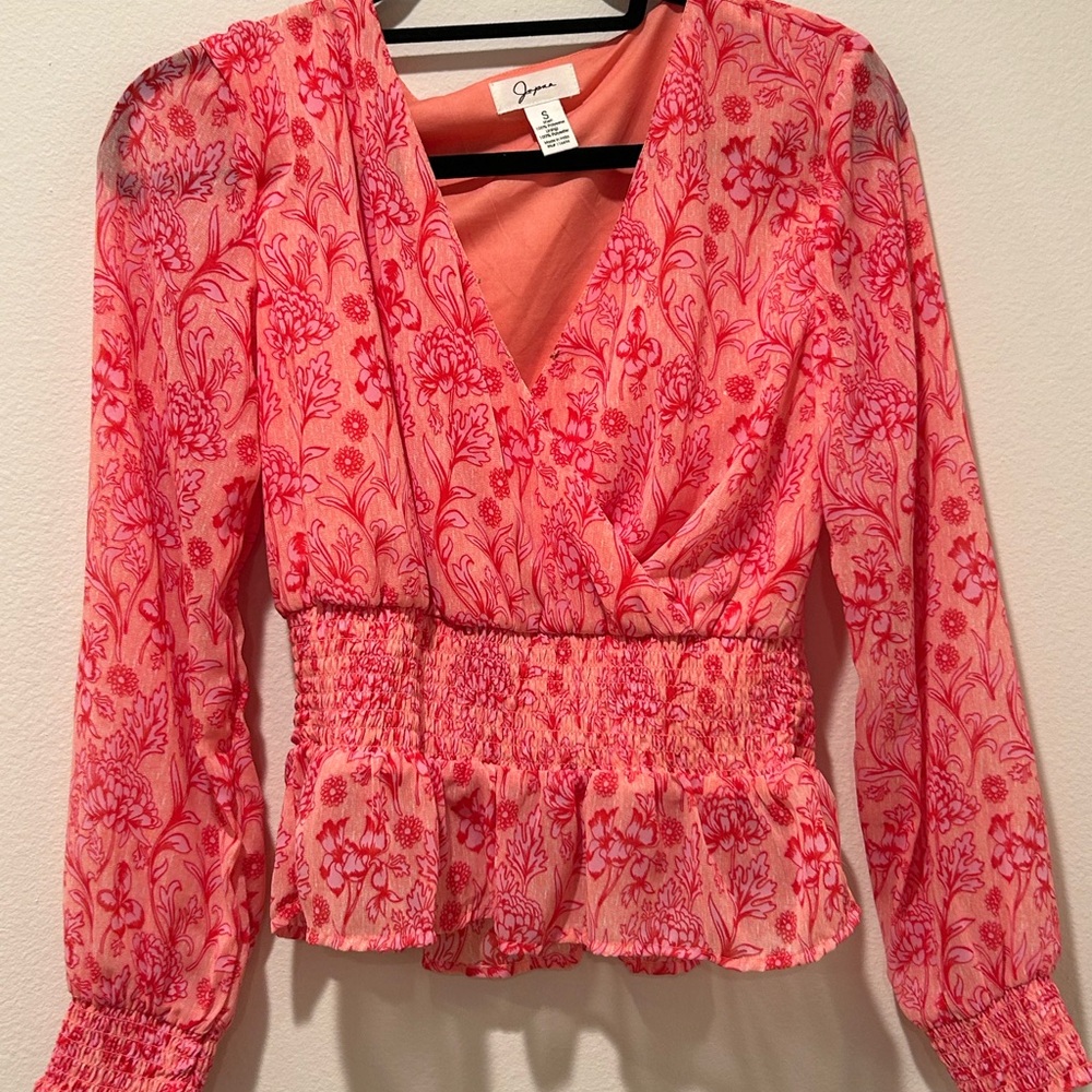 Women's Pink Floral Top